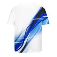 thumbnail image 5 of Mefallenssiah Hommes Hauts, Décolleté Hommes Décontracté Col Rond Impression Pull Sport Manches Courtes T Chemise Chemisier, 5 of 5