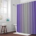 thumbnail image 5 of Ombre Purple Gray Fabric Shower Curtain Gradient Color Washable Shower Curtains for Bathroom, Waterproof Bath Curtain with Hooks Home Decor 36x72in, 5 of 8