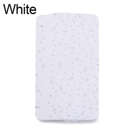 

Women Shiny Rhinestone Glitter Fishnet Mesh Pantyhose Tight Stockings Open Crotch WHITE
