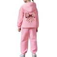 thumbnail image 5 of Tiweut Outfits for Girls 2 Piece Winter Lined Long Sleeve Hoodie and Joggers Comfy Clothes,12-13 Y, 5 of 7
