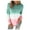 Green, variant on TIHLMK Sweatshirt Women Plus Size Tie-Dye Printed Gradient Pullover Long Sleeve Sweatshirt Top Black