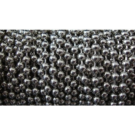 Nickel Steel Chain - Ball Chain #10 Spool Nickel Plated Steel 10 Feet