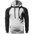 thumbnail image 2 of Ma Croix Men's Heavyweight Premium Pullover Hoodie Two Tone Raglan, 2 of 4