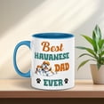 thumbnail image 3 of Best Havanese Dad Ever Happy Father's Day 11oz Accent Two-tone Mug Havanese Dog Lover Gifts Idea Coffee Tea Cup - 02006, 3 of 5