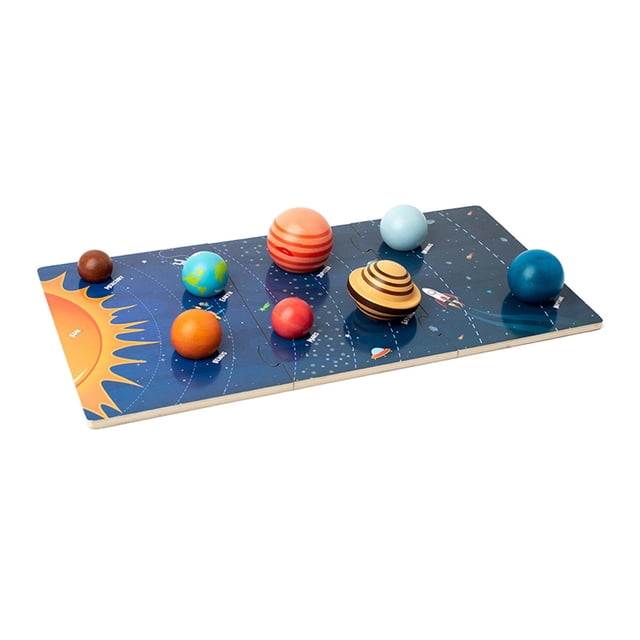 Rompecabezas de Madera Para Niños Pequeños Sunnimix Sistema Solar Espacio Rompecabezas Planetas