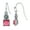 Rose Pink, variant on 1928 Jewelry Square Olivine Green Crystal Aurora Borealis Drop Earrings