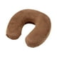 thumbnail image 3 of Almohada de viaje elegante y suave para el cuello, ideal para acampar, avión, coche y senderismo. Café, 3 of 9