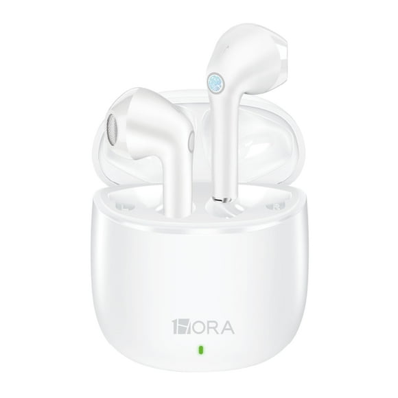 1 Hora Wireless Earbuds Bluetooth 5.3 Headphones Deep Bass in-Ear Earphones Premium Sound with Mic Charging Case for iPhone, Tablet, Android Smartphone Laptop Sports