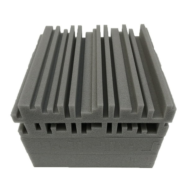Fiudx Juego de Esponjas Insonorizantes de Espuma Acústica de Alta Densidad, Ideal para Estudios Interiores y Oficinas En Casa, Ideal para Salas de Música y Juegos, Paquete de 6, Tamaño 30 X 30 X 5 Cm