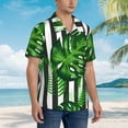 thumbnail image 5 of Disketp Hawaiian Shirts For Men,Palm Greenery Print Mens Casual Short Sleeve Button Down Shirts Beach Shirt, 5 of 8