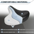 thumbnail image 3 of BUCKLOS Bike Seat for Comfort Men Women Wide Bicycle Seats Large Bike Saddle for Ebike Beach Cruiser Peloton Stationary Bike, 3 of 6
