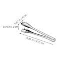thumbnail image 2 of unbranded Pinzas Para Cocina De Acero Inoxidable Para Asar Y Servir Con Compacto Plateado, 2 of 8