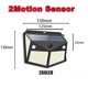 thumbnail image 1 of Luces LED solares de pared para exteriores, lámpara con Sensor de movimiento PIR, farola alimentada por energía Solar para jardín, 1/2/4/6 unidades, 100/260, 1 of 4