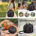 thumbnail image 5 of Bulopur Red Rose Black Cat Kids Backpack Set 5 Pcs Gothic Cool Kids Bookbag with Lunch Bag, Pencil Case, Water Bottle Cover and Wrist Strap for Teen Girls Grade 1-6, 5 of 8
