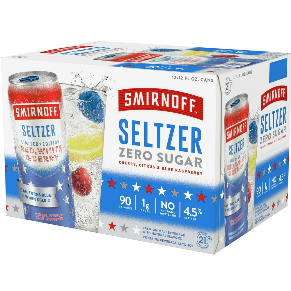Smirnoff Seltzer Seasonal Pack, 12 Pack, 12 fl oz Cans - Walmart.com