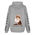 thumbnail image 4 of WEAIXIMIUNG Sweatshirts Graphiques pour Femmes Logo Populaire Manches Lettres à Capuche, 4 of 5