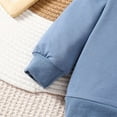 thumbnail image 5 of Boys and Toddlers' Sweatsuit Set Plaid Patchwork Sweatshirt Pullover Top+Solid Joggers Sweatpants Baby Clothing Set, 5 of 9