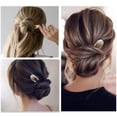 thumbnail image 3 of 2 Pcs Fourchette à Cheveux en Métal Perlée Bâton à Cheveux Chignon Porte-Cheveux Outil de Coiffage, 3 of 8