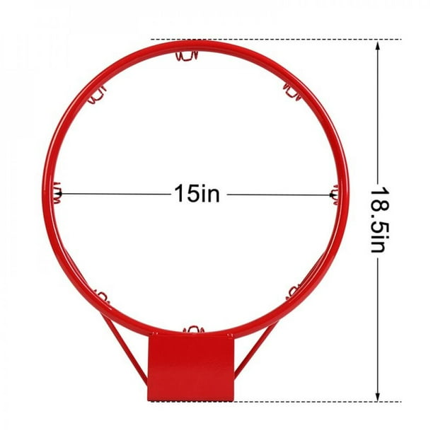 18" Basketball Rim Hoop Heavy Duty Basketball Net Replacement All