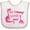White and Pink, variant on Inktastic My Gammy Loves Me Girls Gift Girls Baby Bib