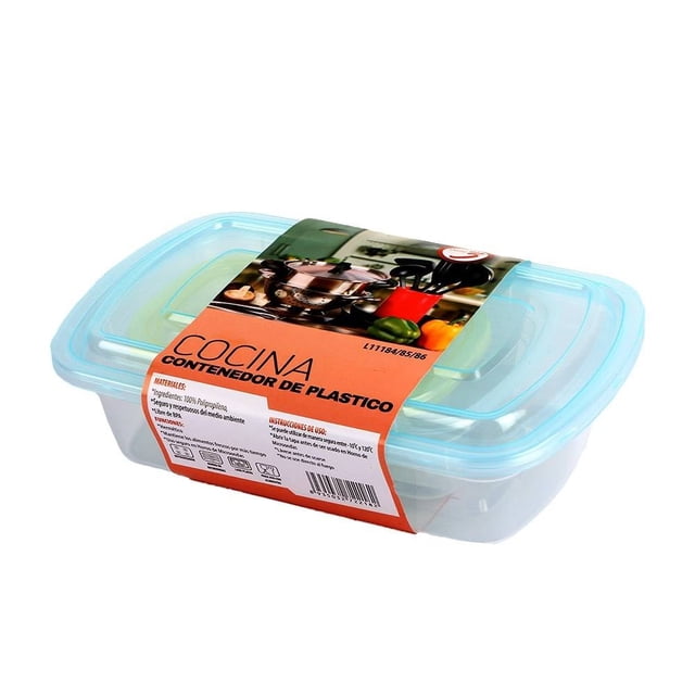 Set de Recipientes Prichos Varios Colores 6 Piezas