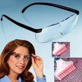 thumbnail image 3 of Lupa gafas transparentes a la antigua usanza para joyería profesional trabajo cerrado costura manualidades lectura reparación regalo de cumpleaños Baoblaze Gafas de lupa, 3 of 8