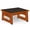 Brown-6.7inch, variant on One Step Stool For Adults Seniors With Non-slip Rubber Surface 5.5" Heavy Duty Wooden Stepping Stools 450 Lbs Capacity Bedroom Kitchen Bathroom Bed Steps High Beds Bedside Support