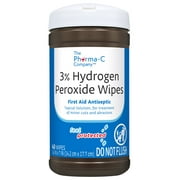 Pharma-C-Wipes 3% Hydrogen Peroxide First Aid Wipes 63-13271, 240 Ct