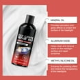 thumbnail image 6 of Car Headlight Restoration Kit: Cleaner, Polish & Plastic Lens Renewal for Yellowing, Haze & Oxidation Removal - Headlight Maintenance Cream with Clear Restorer Solution, 6 of 9