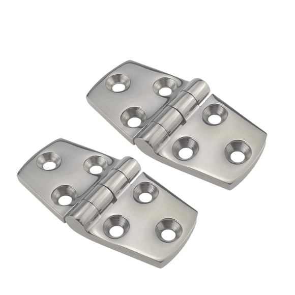 Charnière de Porte en Acier Inoxydable 316 Poli Miroir de Qualité Marine 3 Pouces x 1.5 Pouces pour Bateau, RVs (Paire)
