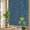 Blue, variant on Red Vertical Lines Window Privacy Film, Country Rustic Solid Red Ribbed Texture Stained Glass Rainbow Film Decorative Window Clings, Static Cling Sun Blocking Stickers 17.7" x 39.3"