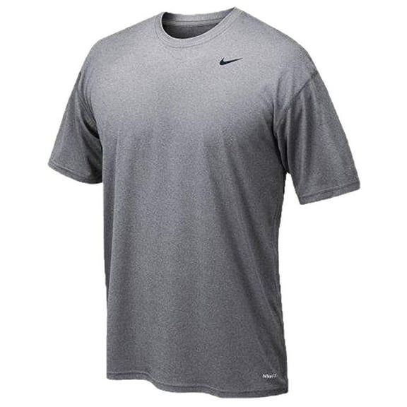 Nike Dri-fit Mens Legend Poly Top S/s T Heather Gray Size S NWT