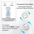 thumbnail image 2 of Kuangmi Smart Knob Knee Brace with Patella Gel Pad and Lateral Stabilizer, Compression Knee Brace for Exercise (Single-White-Left-XXL)), 2 of 7