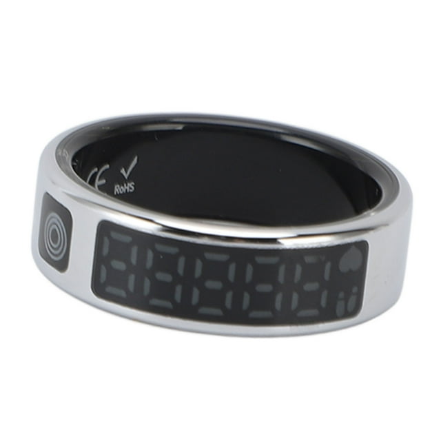 Tracker de Santé à Anneau Intelligent avec Écran IP68 Tracker d'Activité Anneau Tactile Tourneur de Page Contrôle Multiples Modes Sportifs