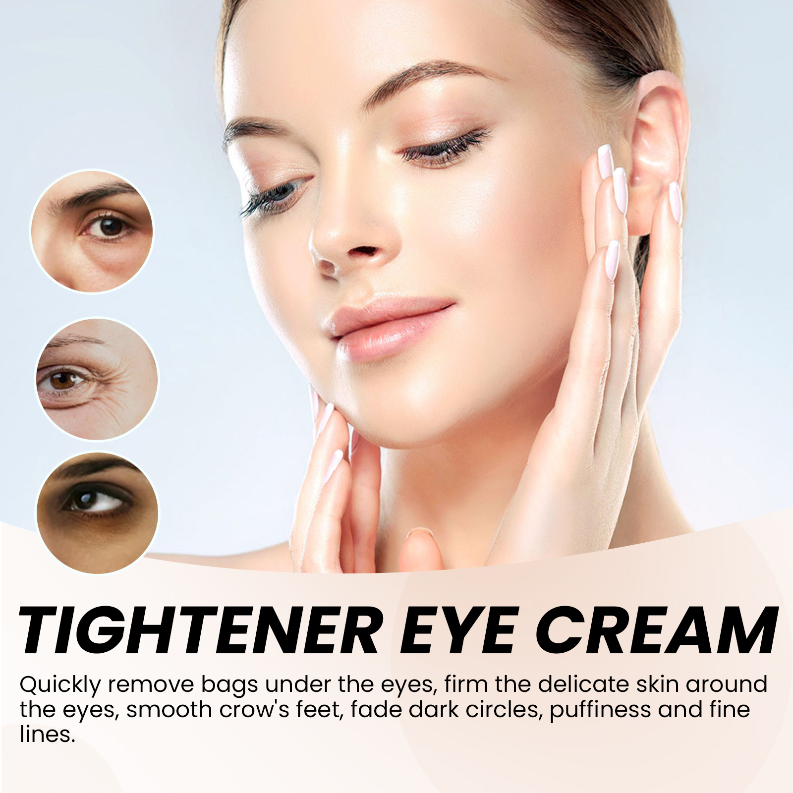 NATUREASY Temporary Eye Tightener Eye Cream, Instant Reduces Under-Eye ...