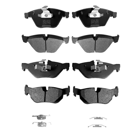 Set of 8 Front-Rear Ceramic Brake Pad Kit For 2007 2008 BMW 328XI Base