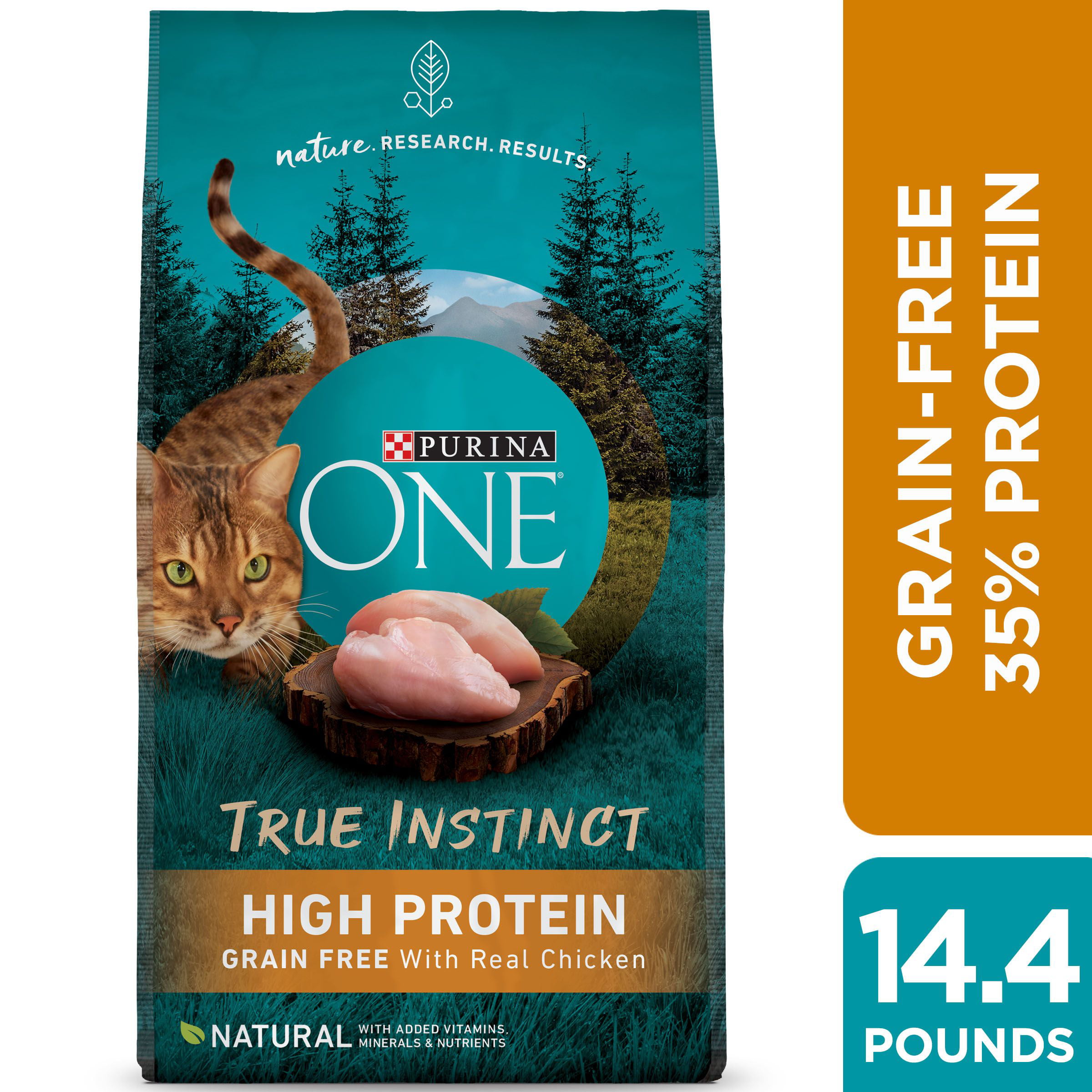 Purina ONE Natural, High Protein, Grain Free Dry Cat Food, True