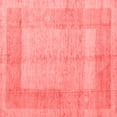 thumbnail image 1 of Ahgly Company Indoor Square Abstract Red Modern Area Rugs, 3' Square, 1 of 4