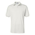 thumbnail image 2 of Mens Jersey Sport Polo Short Sleeve T-Shirt Soft and Comfy Shirt, Lightweight Shirt Color White Small, 2 of 3