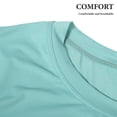 thumbnail image 7 of OUNONA Women's Light Green Loose Fit Workout Top with Sun and Quick Dry for Home & Outdoor Use, Size L, 7 of 7