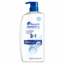Head and Shoulders 2 in 1 Dandruff Shampoo and Conditioner, Classic Clean, 28.2 oz (2Pack)