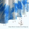 thumbnail image 6 of Blue Tie Dye Pattern Shower Curtain 36"x72" ,Bathroom Decorative Shower Curtains Set with 12 Hooks,Modern Waterproof Washable Shower Curtain, 6 of 6