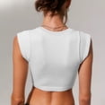 thumbnail image 4 of Camiseta sin mangas acanalada, camiseta sin mangas para mujer, camiseta sin mangas ajustada con cuello en U, camiseta sin mangas para mujer, artesanía superior, 4 of 6