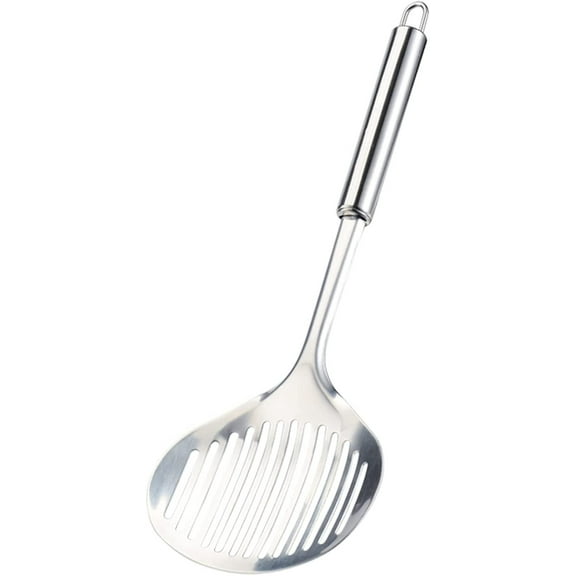 SDOTXA Kitchen Multi Kitchen Utensil Stainless Steel Cooking Skimmer Slotted Fish Turner Spatula Spoon Colander Drain Water Filter Spoon Hot Pot Scoop Comfortable Grip Design Strainer Lad