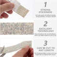thumbnail image 4 of 2 Rolls Rhinestone Ribbon Diamond Sparkle Rhinestone DIY Diamond Mesh Wrap, 4 of 8