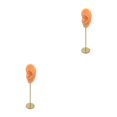 thumbnail image 4 of kurtrusly Earring Display Stand Human Ear Model Organizer Holder Showcase Stud Jewelry Left Normal Skin Height: 18cm 2Set, 4 of 6