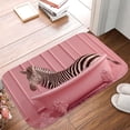 thumbnail image 5 of 1pc Zebra in Pink Bathtub Absorbent Non-Slip Bathroom Thickened Flannel Rug Decor,Soft,Quick Drying,Suitable For Indoor/outdoor Use,Bathrooms,Bedrooms,Kitchens,Terrace,Laundry Rooms,16"x24", 5 of 9