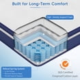 thumbnail image 6 of Babo Care 10 inch Queen Size Mattress, Cooling Convoluted Foam Hybrid Mattress in a Box, Individually Pocketed Springs, Motion Isolation, CertiPUR-US Certified, Medium, 6 of 10