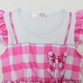 thumbnail image 3 of Toddler Girl Barbee Pink Plaid Dress Halloween Coslay Party Costume 2-8Y, 3 of 6
