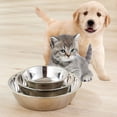 thumbnail image 2 of Recipiente para mascotas con soporte para recipiente interior para comida de perros y gatos, cuenco de acero inoxidable para perros y gatos, jaula de 14 cm, 2 of 5